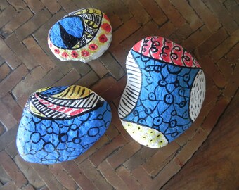 Set of Pebble pattern and color ethnic inspiration