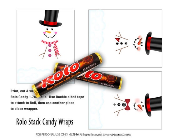 snowman candy bar wrapper free printable
