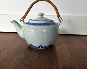 old Chinese porcelain teapot