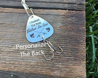 Father in Law Gift I Hooked the Best Father in-law Fishing Lure Gift Wedding Fishing Lure Father in-law Gift Mens Gift Grandpa Parent to Be