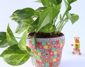 Colorful plantercool gift-indoor plant pot- plant holder- Passover hottest gifts- indoor flower pots-indoor planter-colorful plant pot