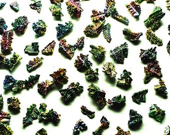 ONE Bismuth, iridescent laboratory-grown crystal, Mineral Specimen for Sale