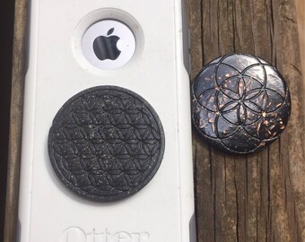 Orgonite® Orgone Cell phone - EMF Protection- Shungite, Quartz, Nuummite, Copper, Sacred Geometry, Charged in the Total Solar Eclipse