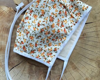 Classic Baby Bonnet, Floral Baby Bonnet