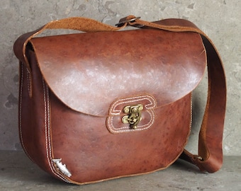 Chelan County Creel Leather Satchel -- Brown Leather