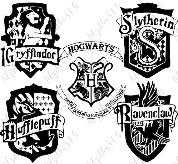 Harry Potter svg Hogwarts houses svg Griffindor slytherin