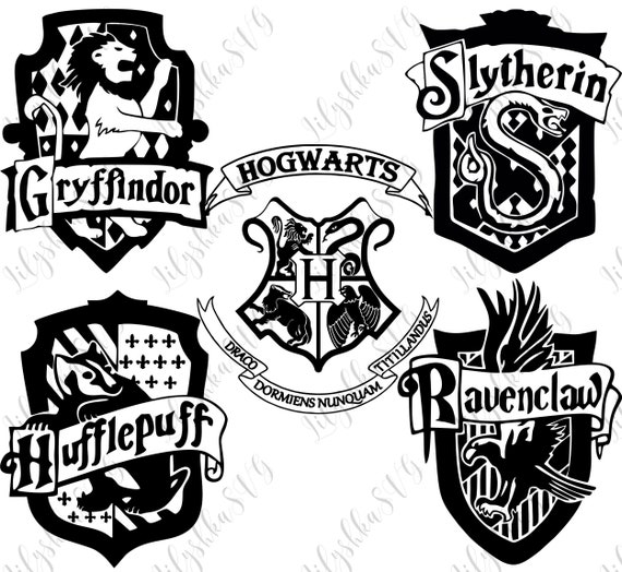 276 Hogwarts House Crests Svg SVG PNG EPS DXF File