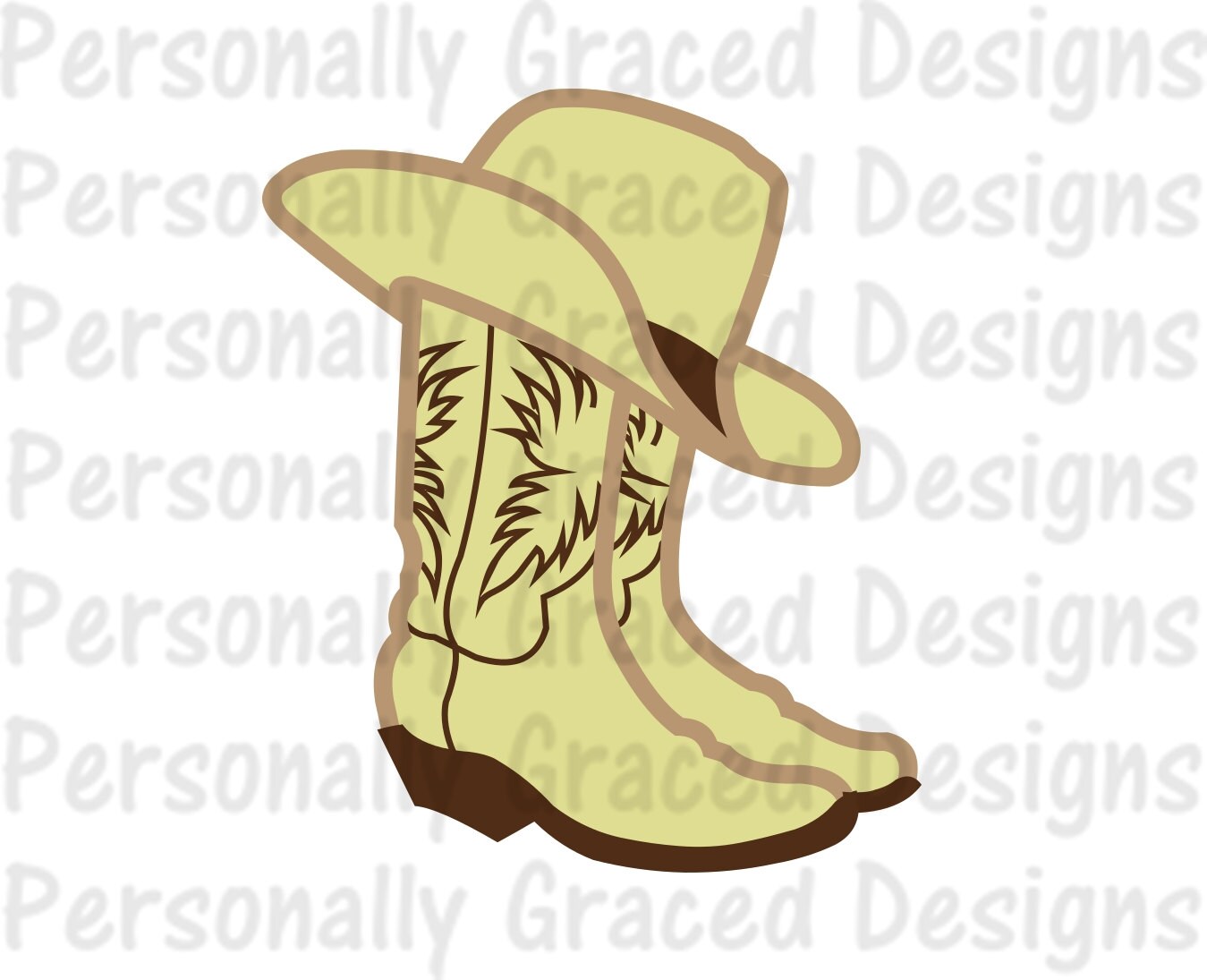 Download SVG DXF EPS Cut file Png Cowboy Hat svg Boots Svg