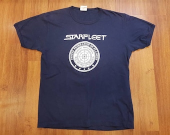 Vintage Starfleet Shirt, Star Trek Shirt, Starfleet Academy, Size Mens L
