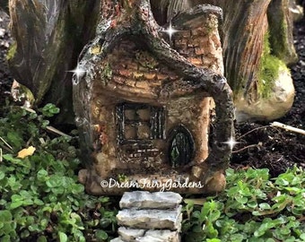 micro mini fairy garden house, fairy garden terrarium, tiny fairy house, miniature house, gnome house, tiny fairy house, small house
