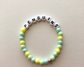 Penguins Bracelet, Fairy Kei Bracelet, Gifts For Teens, Pastel Jewelry, Rainbow Bracelet, Kawaii Bracelet, Pastel Goth, Fairy Kei Jewelry