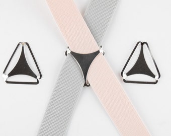 10 Quality Silver Metal Triangles for 1 inch (25mm) Suspenders