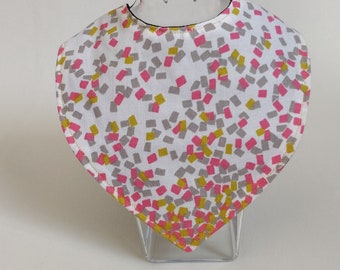 Reversible bandana bib in cotton and Microfiber
