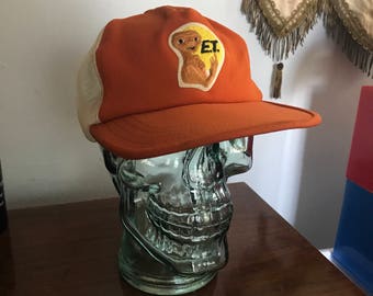Vintage 80s E.T. Trucker Hat The extraterrestrial cap