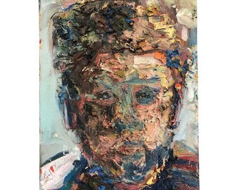 Impasto Oil Portrait on Canvas