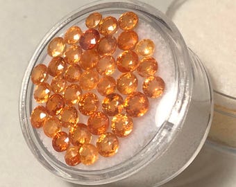 Spessartite Garnet 3mm facets
