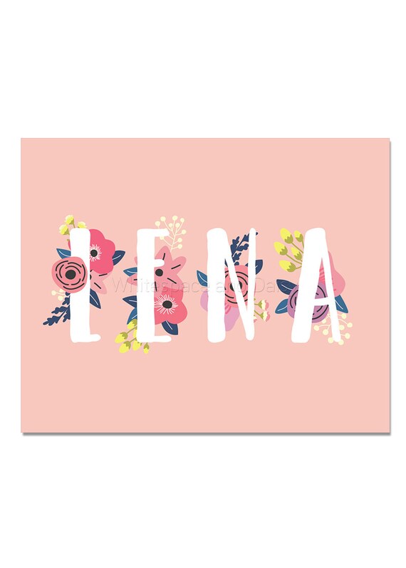 Lena Baby Name Wand Kunst Lena Baby Name Zeichen Lena Partei