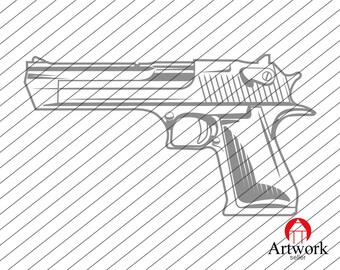 GUN SVG, pistol svg, weapon svg, revolver svg, scope gun svg, rifle Target svg, gun clipart, decal, stencil, vinyl, silhouette, cut file