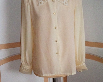 Lillian Collection Cream Blouse size uk 12