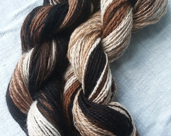 Hand Spun Alpaca Gradient Stripes 0318