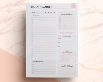 Printable Planner Desk Planner Daily Planner Get Sht Done