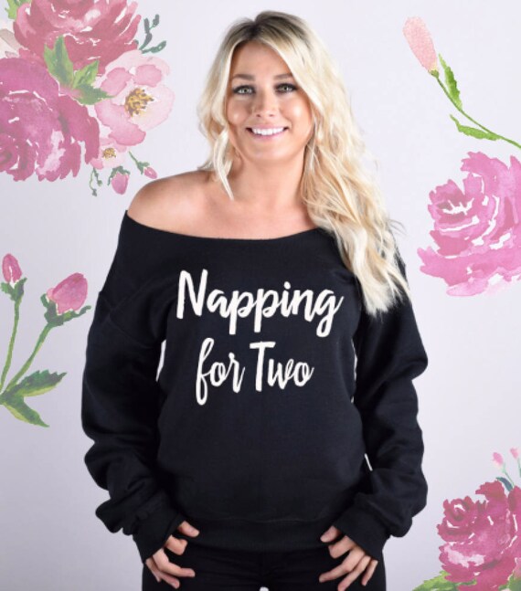 Napping for Two® Sweatshirt. Pregnancy Sweatshirt. Maternity