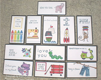 Lunch Box Love Notes 7b, Lunch Notes for Kids, Lunch Box Notes