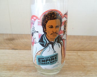 Star Wars Empire Strikes Back Lando Calrissian Burger King Glass 1980