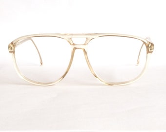 Vistasan Friso Vintage Glasses, New Old Stock Transparant Aviator Acetate Glasses.
