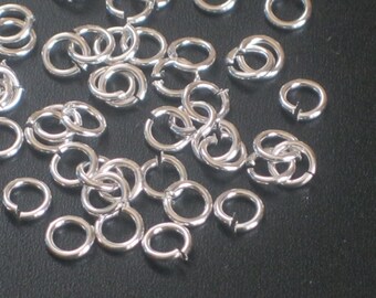 925 Sterling Silver Jump Rings Round Heavy Open 3mm 4mm 5mm 6mm 8mm 10mm Select Quantity