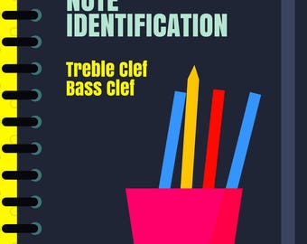Note Identification - Treble Clef and Bass Clef