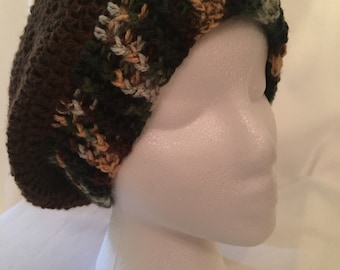 Handmade crochet slouch beanie