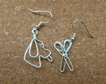 Dog EARRINGS for GROOMER wire work