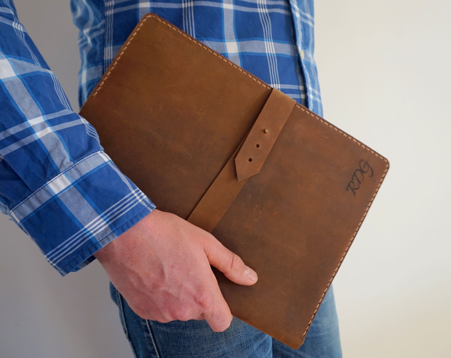 Personalized A4 Legal Pad Custom Leather Document Folder