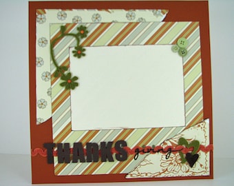 Thanksgiving Premade Scrapbook Page