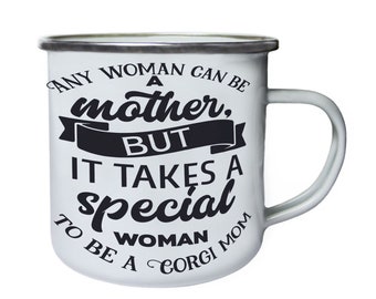 Any woman can be a mother,Tin, Enamel 10oz Mug v960e