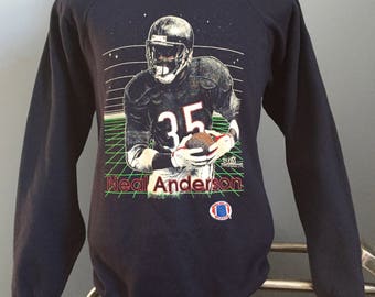 80s 90s Vintage Neal Anderson Chicago Bears nfl football Sweatshirt - XL X-LARGE