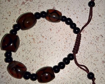 Dark brown adjustable strap