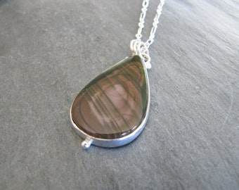 Royal Imperial Jasper Pendant in Sterling Silver