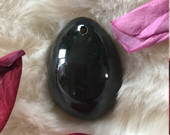 Nephrite Jade Egg Medium Drilled