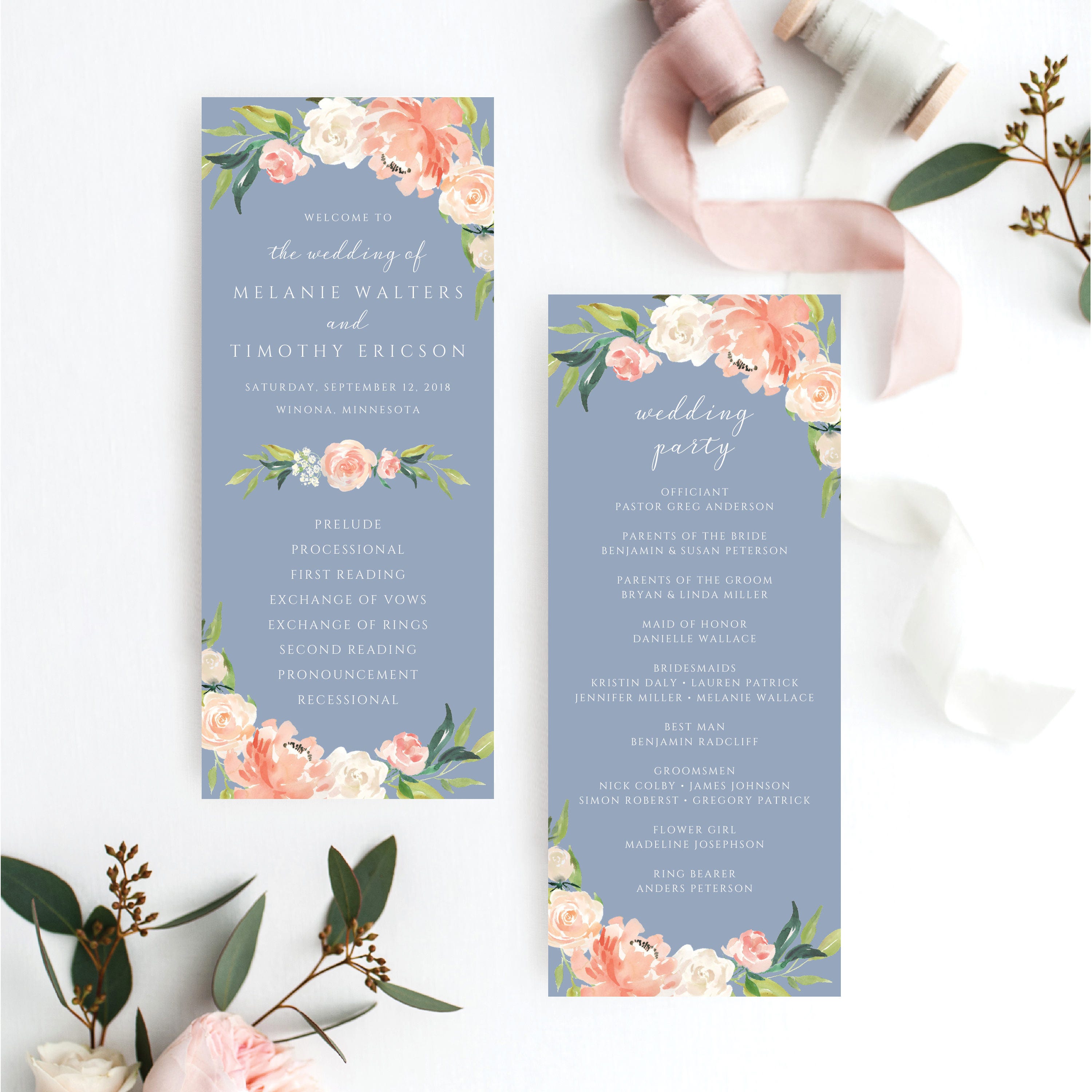 wedding program ceremony