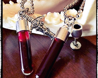 Blood Vial Pendant Kit - Lovers - Includes Anticoagulant