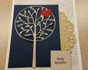 Handmade Sympathy Card. Bereavement. Grief. Loss of a Loved One.