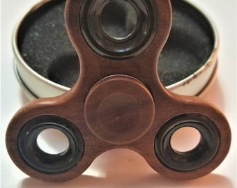 Real 100% Walnut Wood Triple Wing Fidget Spinner