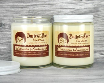 Buttered Beer Soy Candle - The Boy Who Lived - Wizards Candle