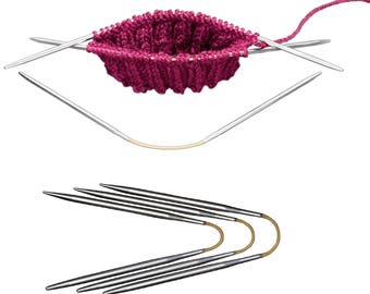 addi sock knitting CraSyTrio, Flexi Flips circular needles for knitting in small rounds, flexiflips