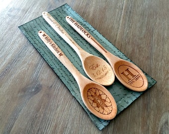 Personalized Decorative Wooden Spoons - 3 Designs