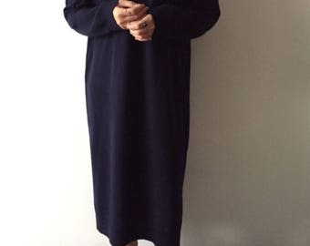 F/W classic turtleneck wool dress