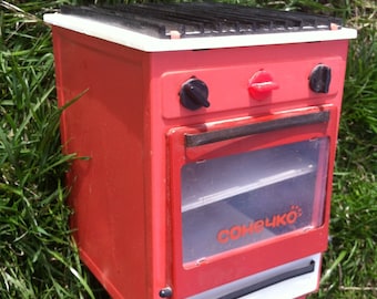 Vintage children toy stove from USSR 1980s