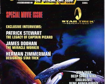 Vintage Star Trek The Official Fan Club Magazine 99 October 1994 - Special Movie Issue - Patrick Stewart - James Doohan - Herman Zimmerman